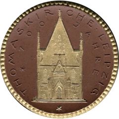 10 Mark Leipzig [Private, Sachsen, Thomaskirche Donation Medaillon]