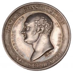 Medal - George IV Williamite Club, silver