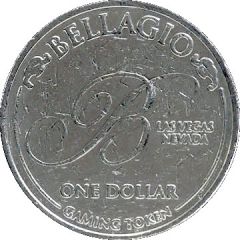 1 Dollar Gaming Token - Bellagio Las Vegas, Nevada