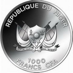 1000 Francs Side-striped jackal