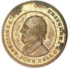 Civil war token - John Bell - Presidents House