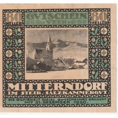 80 Heller Mitterndorf