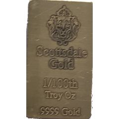 1⁄100 oz Gold Scottsdale Mint