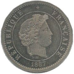10 centimes Essai en maillechort de Merley, type II, sans rameau