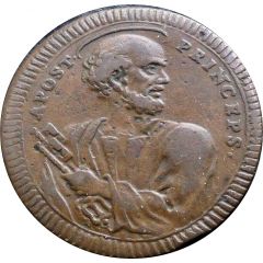 2 1/2 Baiocchi - Pius VI St. Peter facing right
