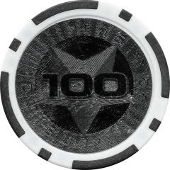 Poker Chip Metallic Foil, Star - 100