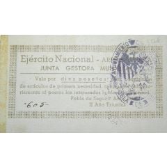 10 Pesetas Pobla de Segur
