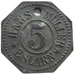 5 Pfennig - Eslarn Hans Müller