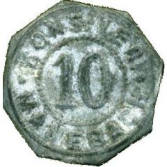 10 Pfennig Kons.-Verein Manebach