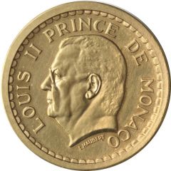 2 Francs - Louis II Gold Piedfort Essai