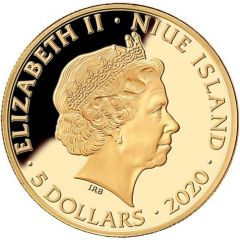 5 Dollars - Elizabeth II Santa`s Gold