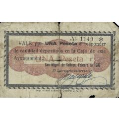 1 Peseta San Miguel de Salinas
