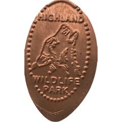 Pressed Penny - Highland Wildlife Park Wolf