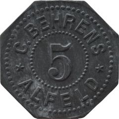 5 Pfennig - Alfeld C. Behrens