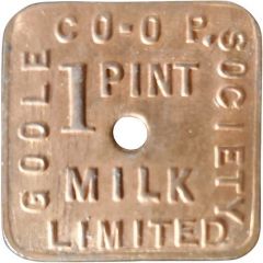 Token - 1 Pint Milk - Goole Co-operative Society