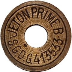Jeton Prime B S.G.D.G. 413533