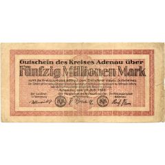 50 000 000 Mark Kreis Adenau
