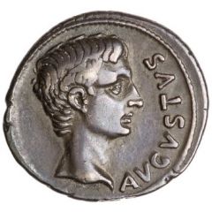 Denarius - Augustus and Agrippa COSSVS CN F LENTVLVS