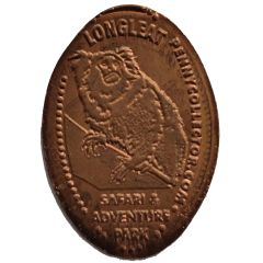 Elongated Coin - Longleat Monkey