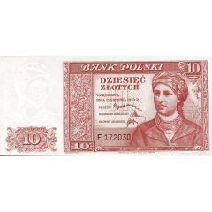 10 Zlotys WW2 Polish Government in Exile