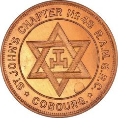 Masonic Penny - St. John`s Chapter No. 48 Cobourg, Ontario