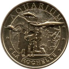 Jeton touristique - Monnaie de Paris - Aquarium de La Rochelle - Requins