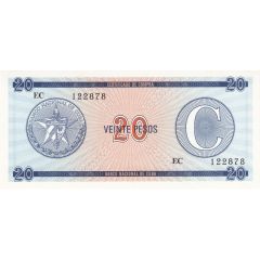 20 Pesos `C` Foreign Exchange Certificate-Narrow `C`