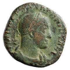 Sestertius - Severus Alexander P M TR P XI COS III P P S C, Sol