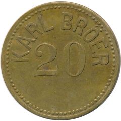20 Pfennig - Karl Bröer Dortmund