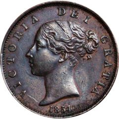 1/2 Penny - Victoria 1st portrait