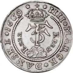 1 Krone - Frederik III Victory over Swedish army - Type2