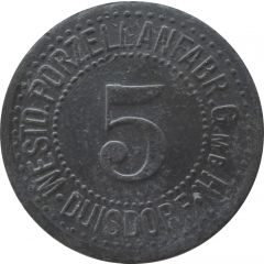 5 Pfennig - Duisdorf Westdeutsche Porzellanfabrik