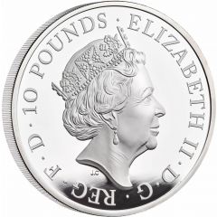 10 Pounds - Elizabeth II Seymour Panther, Silver Proof