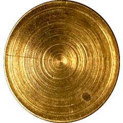 Blank Token Brass , with 1 groove
