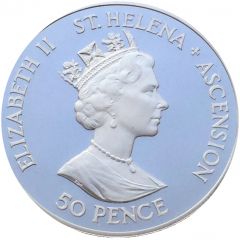 50 Pence - Elizabeth II D-Day, Silver Proof Issue, Piedfort