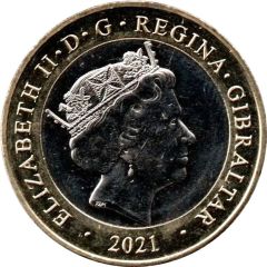 2 Pounds - Elizabeth II Christmas 2021