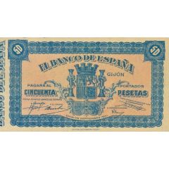 50 Pesetas Banco de España - Gijón