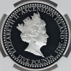 5 Pounds - Elizabeth II Bonomi Pattern - Britannia