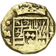 2 Escudos - Philip V Madrid, cross, 1st type