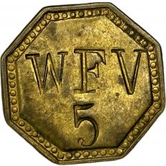 5 Cents - W. F. V.