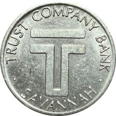 Parking Token - Trust Company Bank Savannah, Georgia