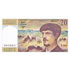 20 Francs - Debussy type 1980