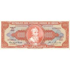 1000 Cruzeiros Thesouro Nacional, 2nd print, `Valor Recebido`