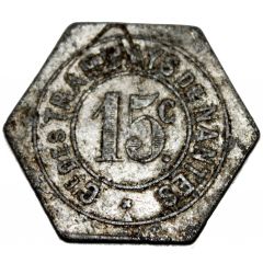 15 Centimes - Tramways de Nantes