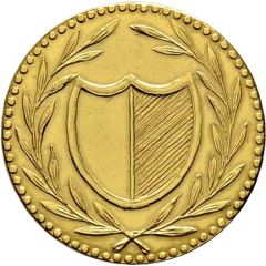 1 Pfennig `Judenpfennig` Gold pattern strike