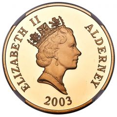 5 Pounds - Elizabeth II Last Flight of the Concorde, Gold Proof Issue