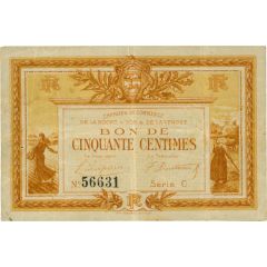 50 Centimes - Chambre de Commerce de la Roche-sur-Yon and de la Vendée 85