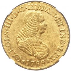 4 Escudos - Carlos III portrait of Fernando VI