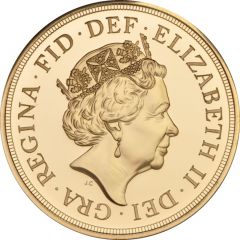 5 Sovereigns - Elizabeth II 5th portrait