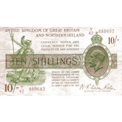10 Shillings - George V Treasury issue, with N. Ireland